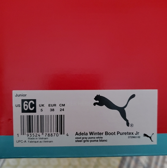 NWT- PUMA Adela Winter Boot Puretex
Jr - Picture 2 of 5